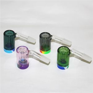 14mm hookah Glass Ash Catcher with 5ML Silicone Container Reclaimer Male Female Ashcatchers for Water Bong Dab Rig