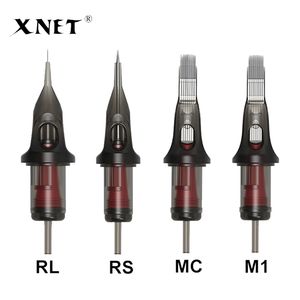 XNET 20 Stück Tattoo-Nadeln Revolution-Patrone Mix Shading Shader 0,35 mm Hochwertige Einweg-Tattoo-Patronen RS RL M1 MC 210324