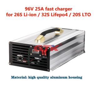 GTK Smart-Ladegerät für 96 V 25 A 26S Li-Ion / 32S Lifepo4 / 20S LTO / Blei-Säure-Akkus