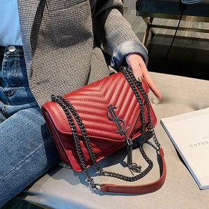 2023 Fashion Women's Bag Small Fragrant Style Lingge Chain Shoulder Crossbody Messenger handbags