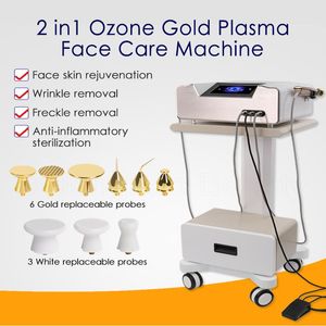 2 в 1 Зажимание Озона плазменная ручка Plasma Plasma Plassma Protable Laser Plasmapen Лифт для бровей / снятие для удаления пятно / упругость кожи Удаление морщин Джетс Плазма