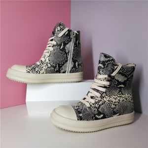 Snake Print Buty Men 2022 Punk Style Men BOOT 15#25/10E50