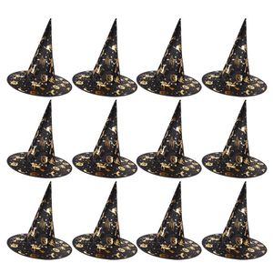Chapéus do partido 12pcs Ornamento criativo de chapéu de bruxa única para