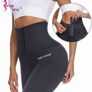 SEXYWG Pantaloni da yoga sexy da donna a vita alta Fitness Gym Legging Collant elasticizzati Pantaloni Body Shaper Leggings da corsa Pantaloncini da allenamento H1221