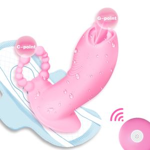 Massage 12 Frequency Dildo Tongue Licking Vibrator Clitoris Massager G-Spot Vaginal Stimulator Female Masturbator Sex Toys for Couple