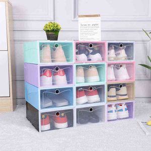 Fold Plastic Shoes Case Zagęszczone Przezroczyste Pudełka Szuflady Utwardzalne Box Organizer Box