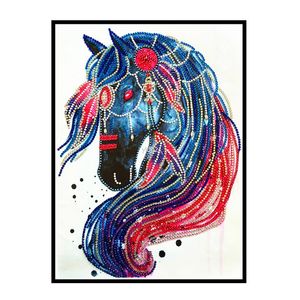 Wholesale craft beads sale resale online - Special form painting animal horse rhinestone beads diamond unicorn mosaic sale kit craft home decoration