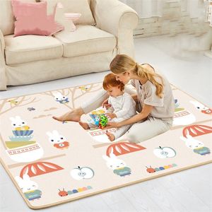 200 cm * 180cm xpe play tapete tapetes para crianças tapete playmat desenvolvendo esteira sala de bebê almofada de rastreamento esteira dobrável tapete bebê tapete 210320