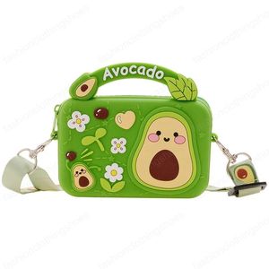 Kids Mini Purses 2021 Cartoon Cute Silica Gel Fruit Crossbody Bags for Baby Girls Small Coin Pouch Kawaii Toddler Purse