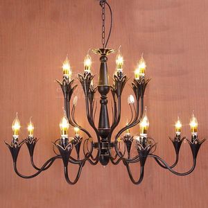 Chandeliers Living Room European Painted MetalRomantic Dining Light Bedroom Corridor Balcony Bar Coounter Lamp