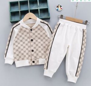 Commercio all'ingrosso! Baby Boy Clothes sets Autunno Casual Girl Abbigliamento Tute Tuta da bambino Felpe + Pantaloni sportivi Primavera Abiti per bambini, per 9M-5T