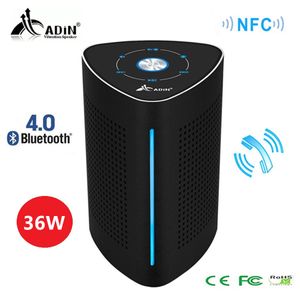 ADIN Vibration 36W Bluetooth Subwoofer wireless Metallo NFC Stereo 3D Surround Touch Telefono altoparlante per computer