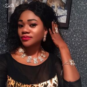 Brincos Colar Grace Moda Africano Bridal Jóias Conjunto Nigéria Casamento Mulheres Acessórios Dubai Gold Designer Atacado