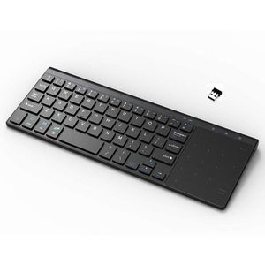 Teclado de computador sem fio pequeno 2.4G TV sem fio TV externo teclado remoto 667C