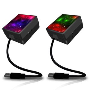 Atmosfera interna per auto Luci laser stellate USB Led Roof Car Star Night Lamp Proiettore Super luminosità Decorazione automatica C208