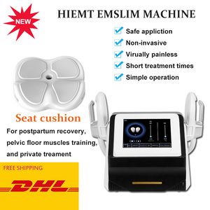 RF EMSLIM SLIMMING DEVICE HI-EMT Muscle BodyContour Machine Stimulate Muscles Equipment Technology Emslims 2ハンドル骨盤底筋マシン