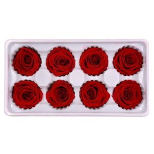 Flores decorativas Grinaldas Immortal Flower Preservation Rose Head Christmas Ffactory Direto Vendas A-Level 4-5cm Casamento DIY caixa de presente