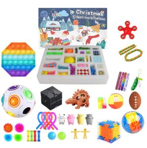 Party Favor Fidget Leksaker Pack Anti Stress Toy Set Marmor Relief Gift för Vuxna Tjej Barn Sensory Antistress Relief Blind Box Christmas Gifts