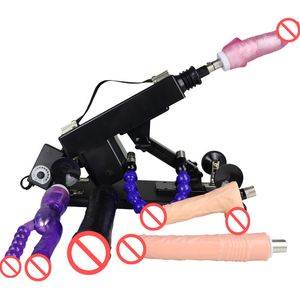 Akkajj automático máquina sexual feminina empurrando máquinas gun feminino suprimentos brinquedos poderoso motor silencioso bomba telescópica metralhadora com anexos
