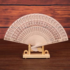 Складные деревянные резные ремесленные вентиляторы ручные вентиляторы китайский классический деревянный вентилятор для украшения дома ремесел сувенир подарки свадьба