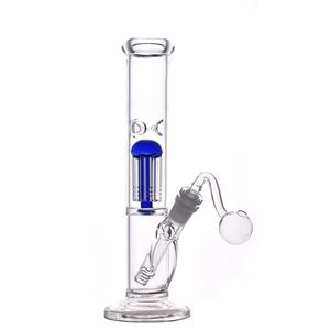 Heady Sage Oil Rigs Bongs Bark Дерево Perc Рециркулятор Bubbler Cookahs Shisha Водопроводная труба с 14 мм Стеклянная горелка для горелки 11,5 дюйма