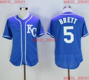 Män kvinnor ungdom George Brett basebolltröjor syade anpassa valfritt namn nummer jersey xs-5xl