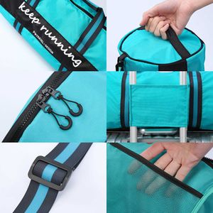 Sport Gym Bag with Shoe Compartment Dry Wet Women Fitness Dance Tote Nylon Men Duffle Large Y0721