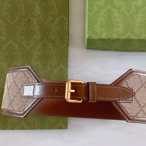 High Quality Designer Leather Belts Womens Belt Width 7cm Waistband Women Cowhide Letter G Golden Buckle Cintura Ceintures Gürtel 22011306R