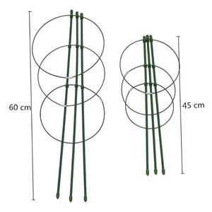 Suprimentos para o jardim Outros suporte decorativos de suporte de flor de escalada em vasos de planta coberta de couve -flor de aço de aço de plástico coberto