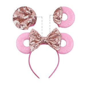 Euro Ameryka Trendy Solid Color Paillette Bow Hair Sticks Boże Narodzenie dziewcząt Akcesoria Prezent Urodzinowy