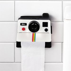 WC Doku Kutusu Yaratıcı Tuvalet Rulo Kamera Kağıt Tutucu Banyo Retro Dekor Napkins 210818