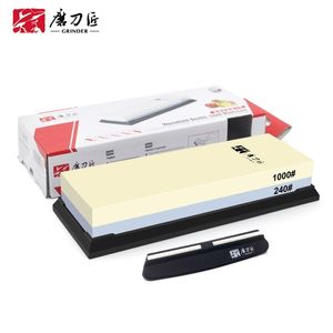 TAIDEA Double-side sharpening stone professional whetstone 240 1000#grit knife shrpener system Grinding Stone Tools 210615