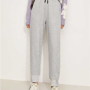 Amii Minimalism Autumn Pants For Women Elastic Waist Thicken Casual Streetwear Sport Winter Female Trousers 12120324 211115
