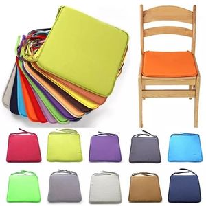 Modern Square Solid Color Dining Chair Cushion Soft Comfortable Sofa Car s Restaurant Living Kitchen Decor 211102