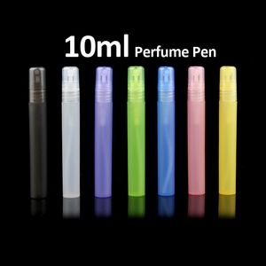 10 Seyahat Taşınabilir Parfüm Şişesi Sprey Şişeleri Boş Kozmetik Kaplar 10ml Atomizer Plastik Pen