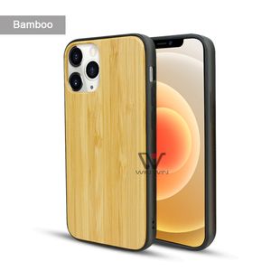 Telefon Shell Fodral för iPhone X XR XS Max 11 12 13 Pro Natural Wood Ultra Slim Skyddsfall Trä TPU Blank Cover