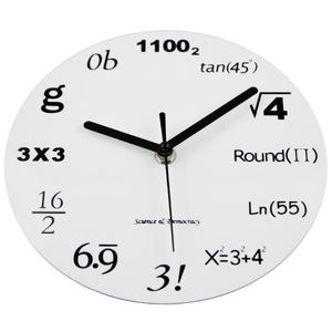 Zegary ścienne Maths Równanie Zegar Sztuki Zegarek Parede Home Decor 2021 Moda Akrylowy Nowożytny Design Nowość