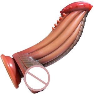 NXY Dildos Anal Oyuncaklar Zırh Simülasyon Penis Kadın Mastürbasyon Cihazı Yumuşak Silikon Yapay Penis Eğlenceli Gun Makinesi Yetişkin Ürünleri 0225