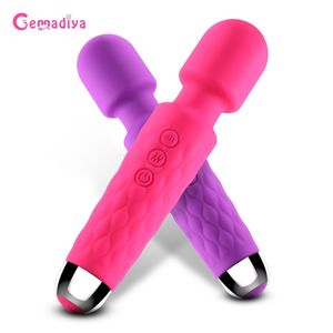 Av bacchetta dildo vibratore clitorral stimolatore G-spot giocattoli femminili giocattoli per adulti giocattoli da donna vibratori prodotti erotici clit masturbatore anale Y201118