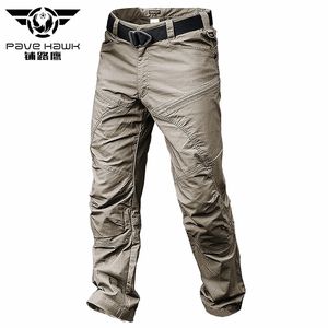 Pavehawk Summer Cargo Byxor Män Kaki Black Camouflage Army Tactical Military Work Casual Byxor Jogger Sweatpants Streetwear 210714