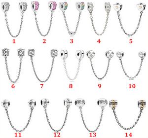 Gioielli firmati Bracciale in argento 925 Charm Bead fit Pandora Cuore d'amore Arcobaleno Cuore tondo Easy-Match Slide Bracciali Perline Charms stile europeo Perline Murano