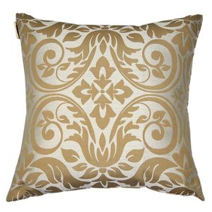 1Piece Embroidery Cushion Cover Gold Pattern Print Pillowcase Linen Vintage Art Dotted Home Decoration Sofa Chair Pillow Cushion/Decorative