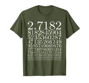 Magliette con valore numerico di Eulero per appassionati di scienza e matematica