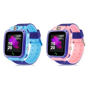 Q12 Kids Smart Watch Lbs SOS Tracker Smart Watch For Kids Anti-Lost Support SIM-kort Kompatibelt för Android Telefon med Retail Box Non Vattentät