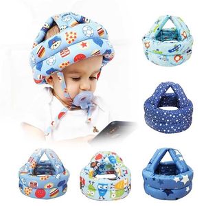 Capacete de segurança infantil de criança capacete chapéu de bebê aprender a caminhar chapéu chapéu protetor de proteção capacete soft confortável harnesses cap 211023