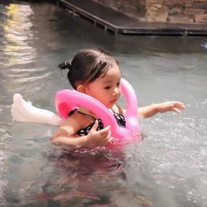 Wholesale kids inflatable swimming vests resale online - Life Vest Buoy Children S Inflatable Jacket Baby Floating Kids Safety Swimsuit Buoyancy Swimming For Drifting Boating