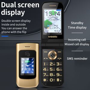 Unlocked Cell Phones 2G 3G 4G Touch Screen 2.4Inch Bluetooth Sos Senior Flip Mobile Phone 64M 1Gb Full Bands Gsm Wcdma Lte Mp3 Mp4 1150Mah Camera Torch Dual SIM Cellphone