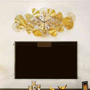 Large Creative Wall Clock Silent Luxury Golden Color Chinese Style Wall Clock Modern Design Reloj Pared Home Decoration ZP50WC H1230