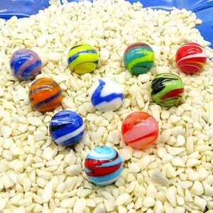 Custom 16mm Glass Marbles Balls Charms Clear Pinball Machine Home Decor for Fish Tank Vase Aquarium Toys for Kids Children 10PCS 210607