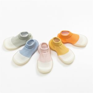 Baby boys girls sock shoes summer style non-slip floor socks baby soft rubber sole 210326